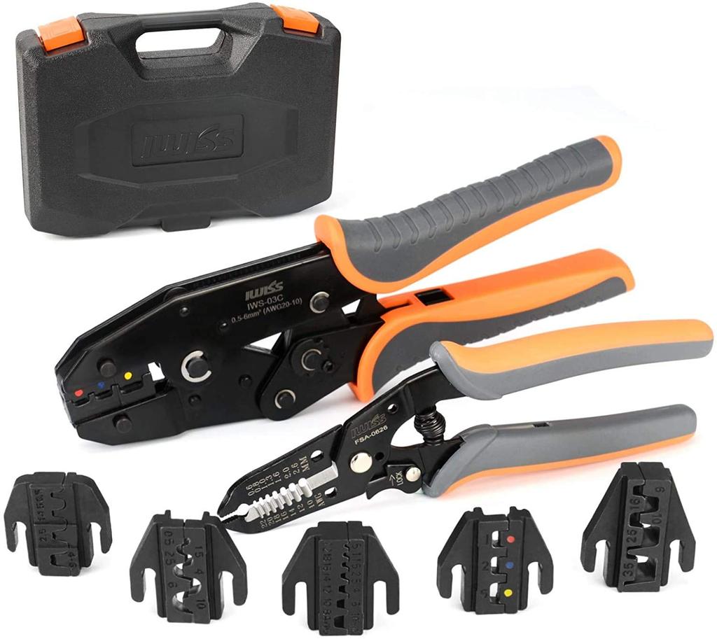 IWISS HS Series Interchangeable Die Quick Die Multi-Crimping Tool Set HS-QC