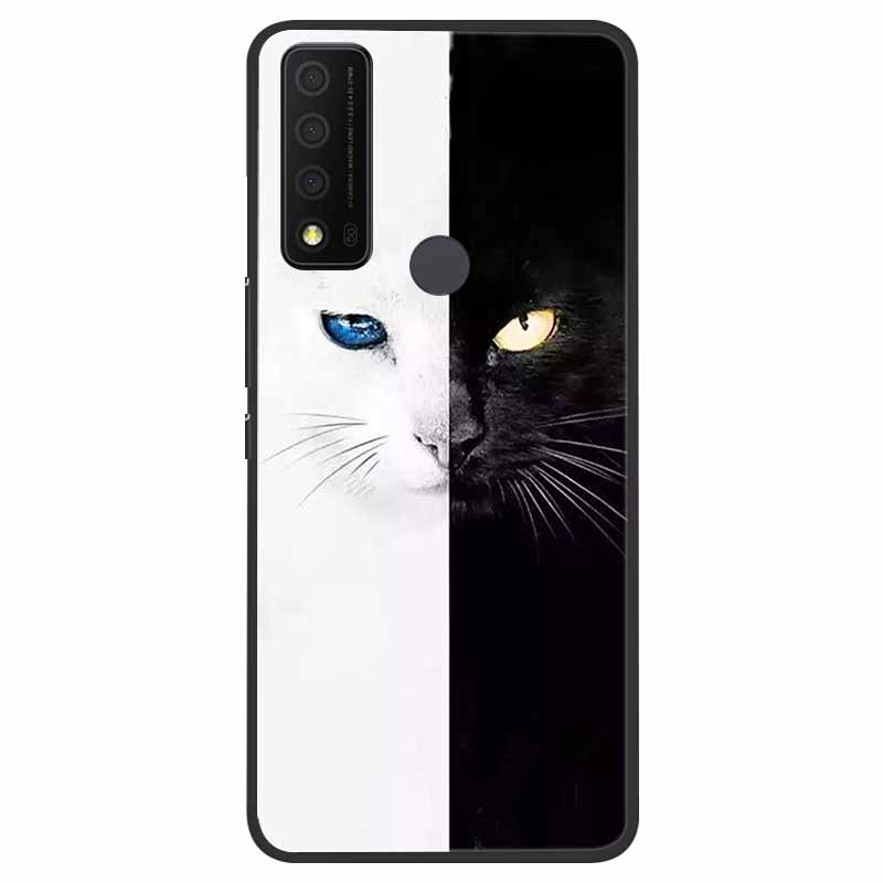 Для TCL 30 XE 5G Чехол Мраморный Кот Мягкий Силиконовый Задний Чехол для Телефона TCL 30 XL 30V 5G Чехол TCL30 XE T767W 30XE 5G Coque Funda Сумка