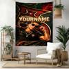 Cristiano Ronaldo Custom Your Name Wall Decor Tapestry Art For Pet Memorial Birthdaywedding Party Backdrop Family Gift