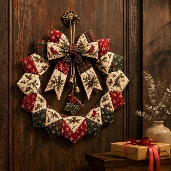 Набор для рукоделия в деревенском стиле, DIY, гирлянда из лоскутков, набор ретро-тканей с цветами, весеннее сезонное украшение для двери и имитация