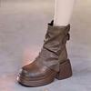 Mid-calf, Thick-heeled and High-heeled Women's Boots Are Versatile Shoes