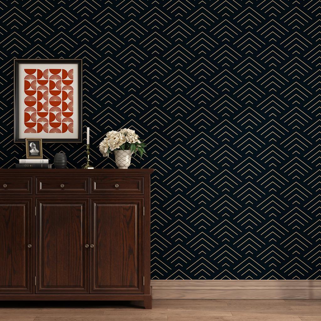 Водонепроницаемый влагостойкий европейский современный 40см наклейка на стену утолщенные фоновые обои украшение комнаты спальня полосы