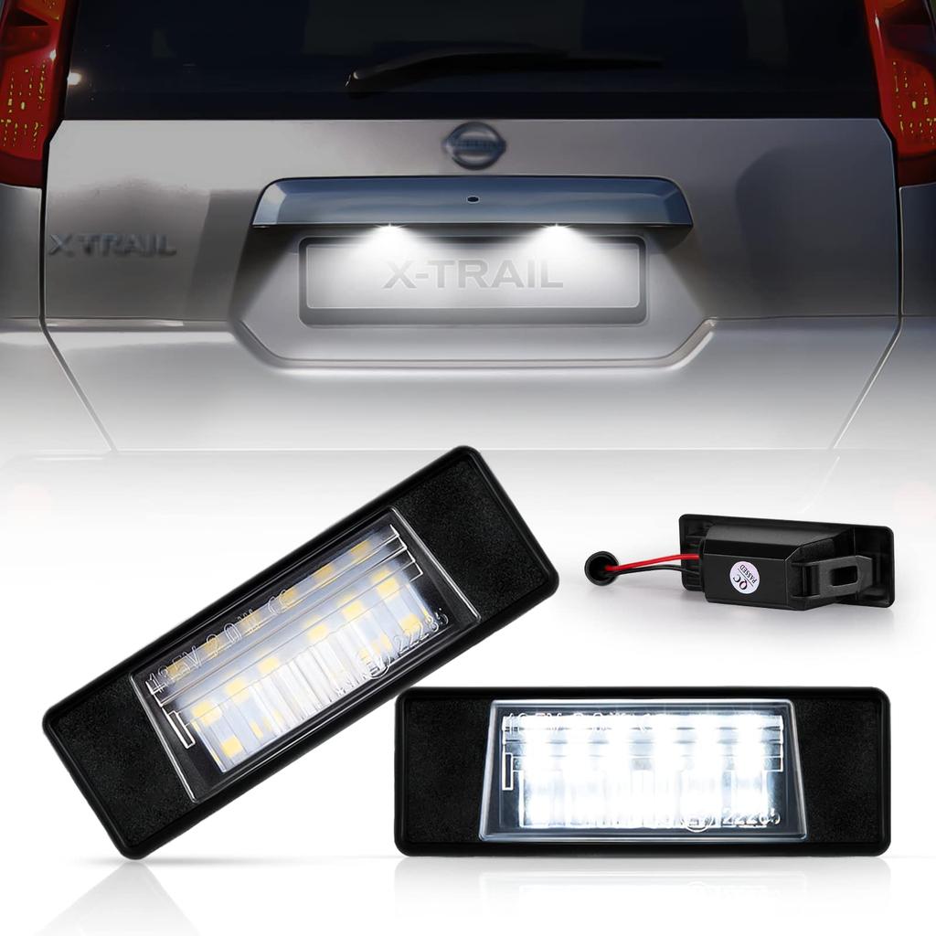 POPMOTORZ Светодиодная подсветка номера Nissan X-Trail T31/NT31/TNT31/DNT31/Skyline HV37/HNV37/ZV37Универсальная подсветка номера X-Trail