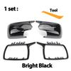 2024 Новые накладки на зеркала M Look для BMW X3 X 3 E83 2003-2010 Сменная накладка на зеркало заднего вида ярко-черного цвета с инструментом