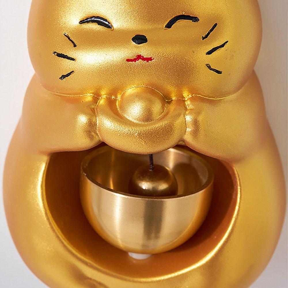 Lucky Cat Door Bell Magnetic Door Chime Ornaments Creative Wind Chime  for Door Wall