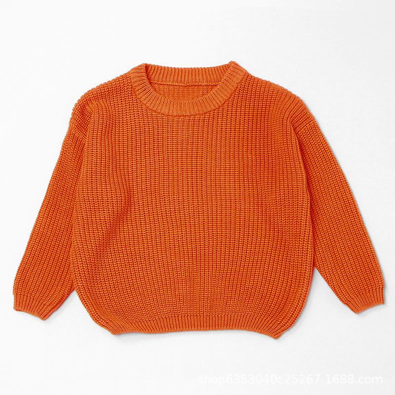 Baby Sweater Autumn/winter Base Long Sleeved Baby Pullover Knitted Sweater