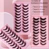 Fake Lashes Super Volume Extensions 3D Mink Hair False Eyelashes Russian Volume DD Curl Lashes