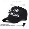 Baseball Stitching Embroidered Haters Our All For Neutral Gender Women  Men Caps Spring Autumn Outdoor Adjustable Casual Hats Sunscreen Hat Sports
