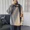 2024 High Collar Men's Loose Sweater: Trendy Korean Style, Cozy and Stylish Winter Wear