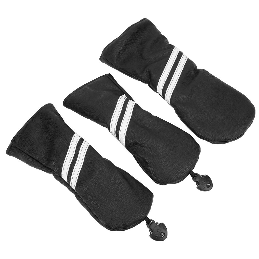 Чехол для кия из дерева для гольфа, набор полосок, чехлы для кия, чехлы для кия для гольфа, для водителя, черный