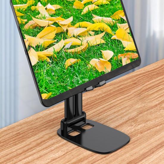 Складной металлический держатель для планшета на 360 градусов, вращение без помощи рук, стабильная поддержка, противоскользящий регулируемый телефон