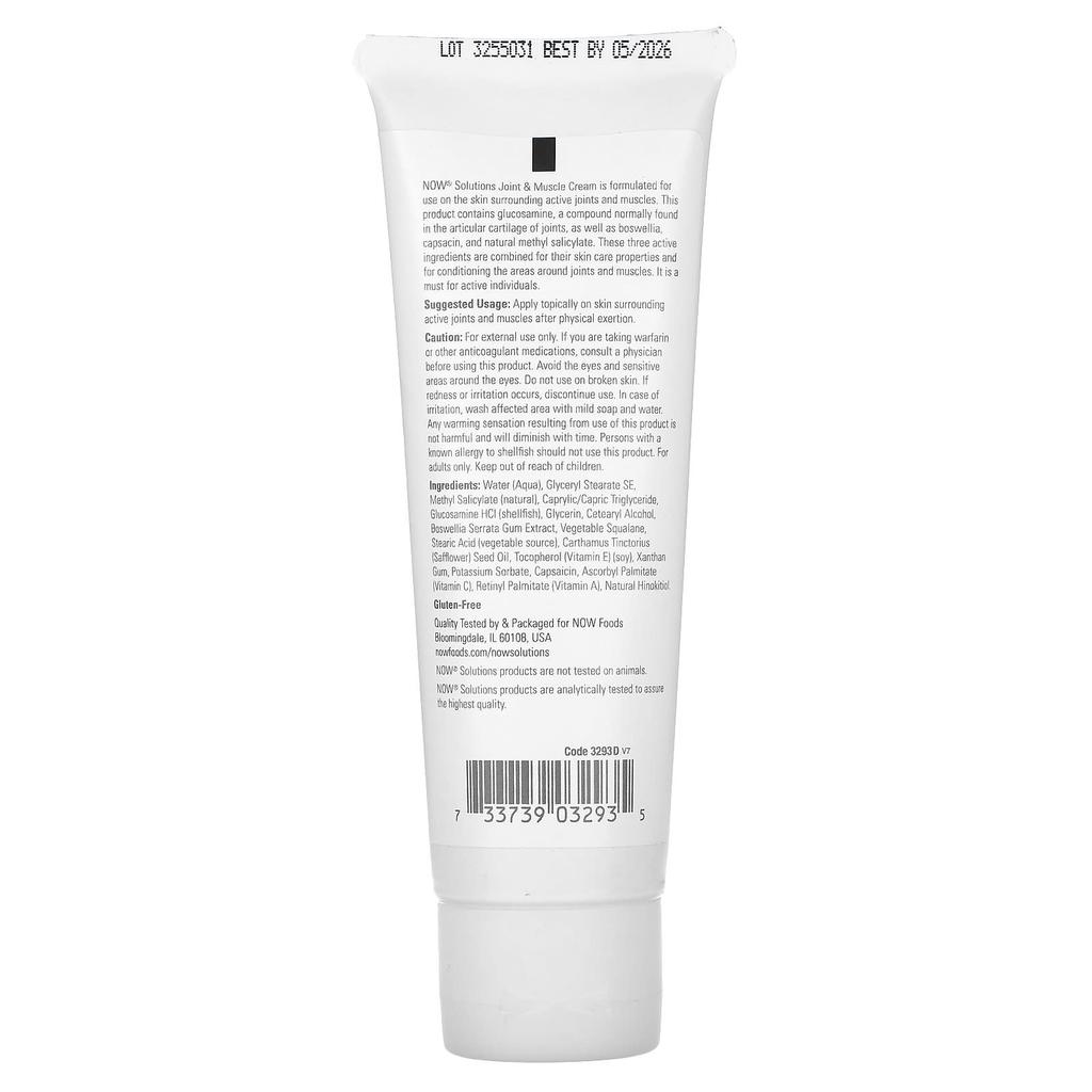 Solutions, Joint & Muscle Cream, 118Ml(4Fl Oz)