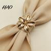 Fashion Scarf Slide Rings for Women, Metal Flower Ring Buckle And Slides, Shirt Simple Clasp Tightener Ties Clip Silk Scarf, Shawl, Blouse,