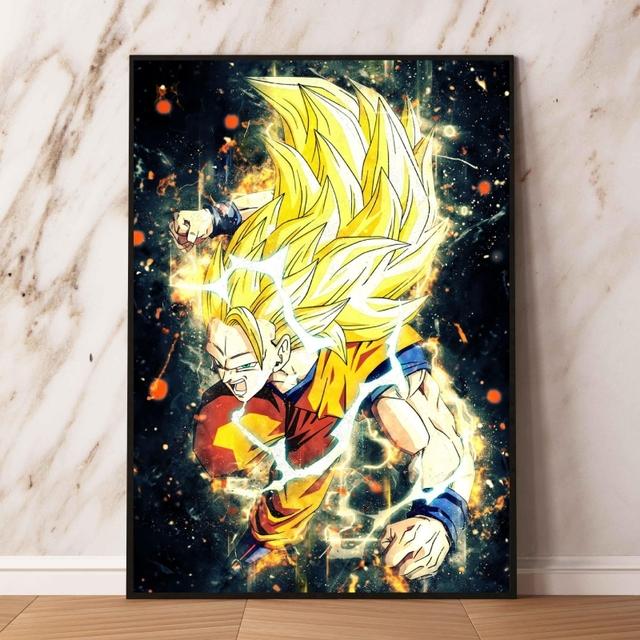 Холст с принтом Dragon Ball Carot, современный дом, гостиная, рождественский подарок, классическая наклейка на стену, высокая