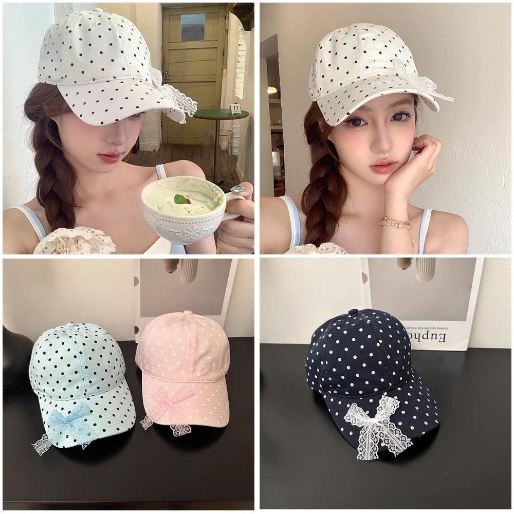 Polka Dot Baseball Cap Anti-Sun Hip Hop Caps Fashion Y2k Caps
