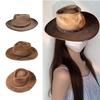 Distressed Wool Fedoras Hat Halloween Theme Party Headwear for Photography Photoshoots and Various Styles Unisex