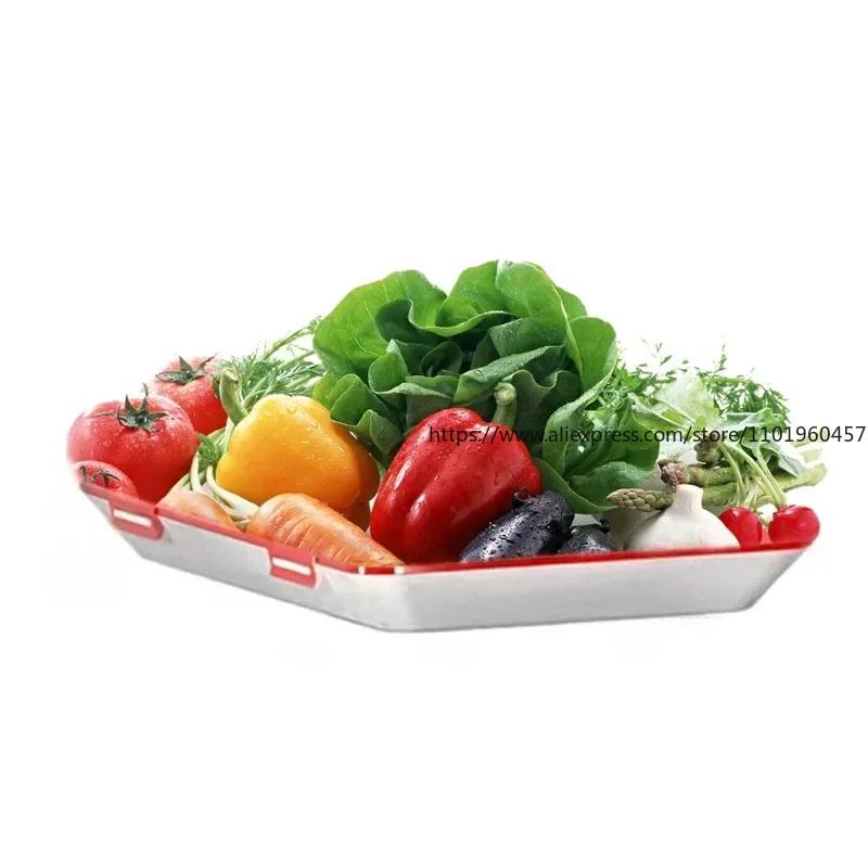 Вакуумный пищевой контейнер Поднос для хранения продуктов Поднос для сохранения свежести Мясные блюда Контейнер для хранения в холодильнике Кухонный поднос для хранения 2 шт.