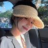 Rough Raffia Empty Top Hat Children Summer Travel Shading Sun Protection Beach Straw Hat Seaside