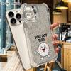 Чехол для телефона: 2D плоский, подходит для iPhone 18 17 16 15 14 13 Pro, прозрачный защитный чехол с четырьмя углами, маленькая белая булочка, подарок на Рождество и Хэллоуин