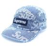 SUPREME 24SS Джинсовая кепка-панама Полосатая шляпа Темно-синяя Поношенная 2c498141ed3bff<wbr/>05da35d1f7a1ee<wbr/>ba Унисекс Футболка