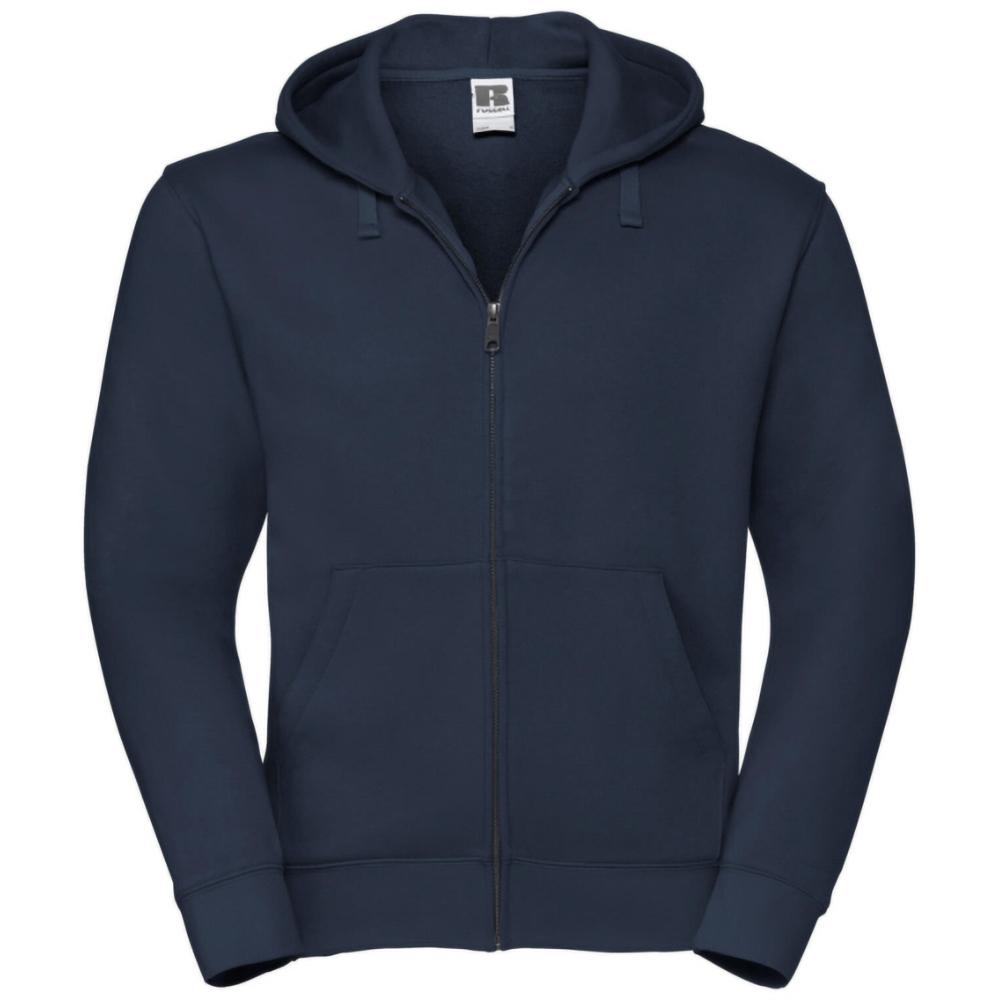 Russell Mens Authentic Full Zip Hooded Sweatshirt / Hoodie
