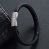 Men Jewelry Black Braided Leather Bracelets Male Wristband Bangles Fashion Male Gifts