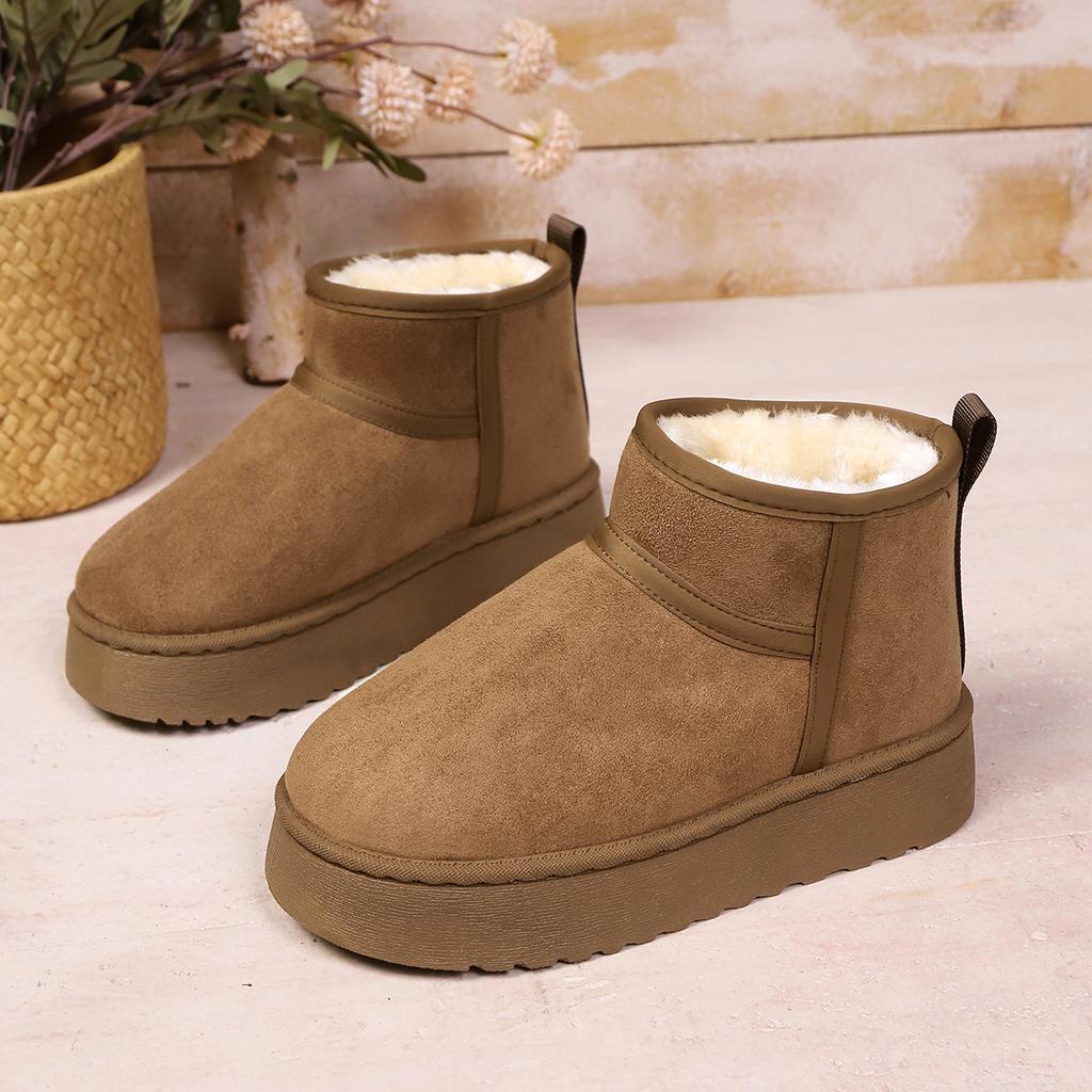 Real Sheepskin Wool Low-cut Warm Comfortable Shoes Women Fashion Short Shoes 2026 Winter Warm Boots Fur Ladies Snow Boots