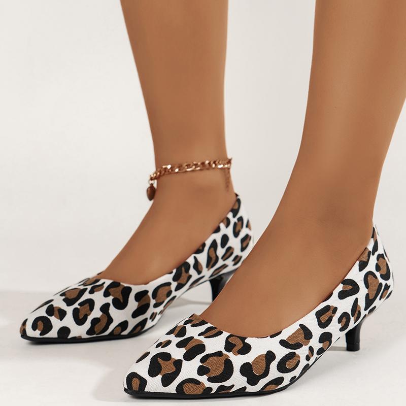 Женские туфли-лодочки с леопардовым принтом, с острым носком, с тонким каблуком, осенние, новые модные туфли для вечеринок, свадеб, банкетов