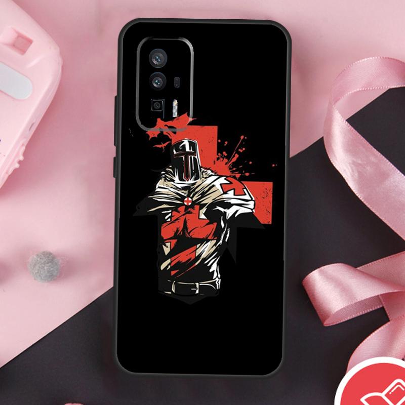 Чехол для Xiaomi 15 Ultra Mi 13 14 11T 12T 13T 14T Pro POCO X7 Pro X3 X5 X6 F5 F6 F7 с изображением Христианских Тамплиерских Рыцарей