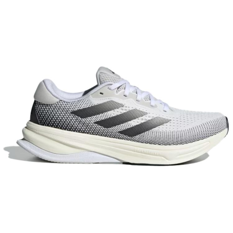 adidas Supernova Rise Solution Нескользящие Прочные Низкие Повседневные Беговые Кроссовки Мужские Кроссовки Бело-Серые ID3601