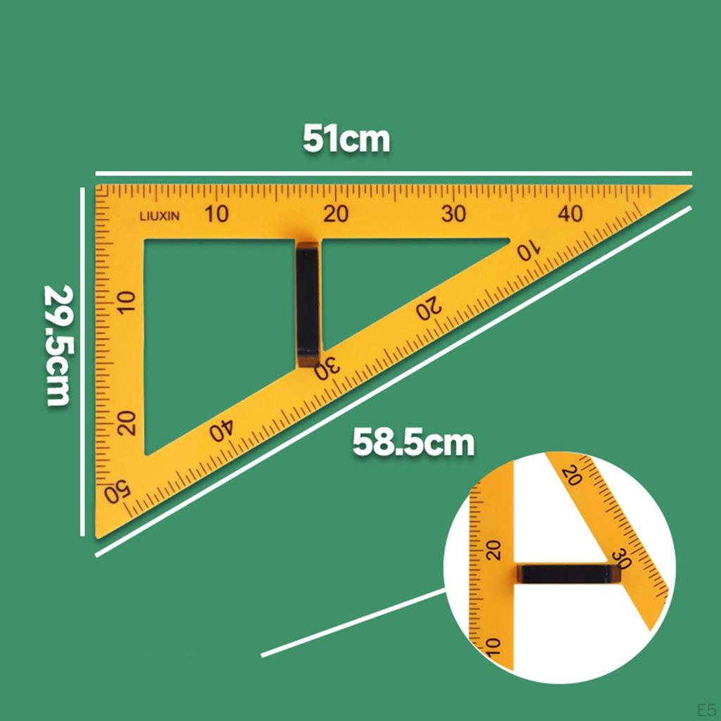Large Number Math Geometry Equipment Protractor Ruler Angle Measurement Teacher Aids Drawing