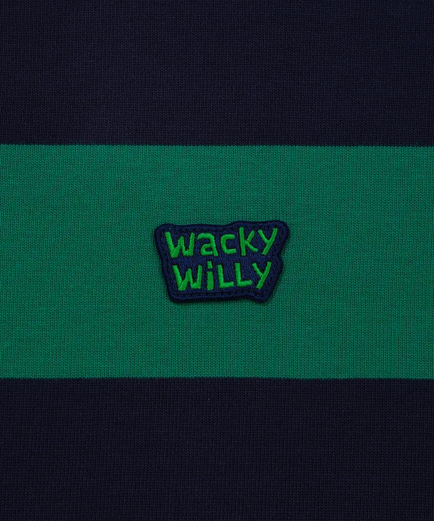 WACKY WILLY Регби с длинным рукавом Зеленый