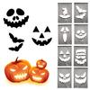 Halloween Pumpkin Face Stencils Decorative Painting Stencils Reusable Acrylic Drawing Template