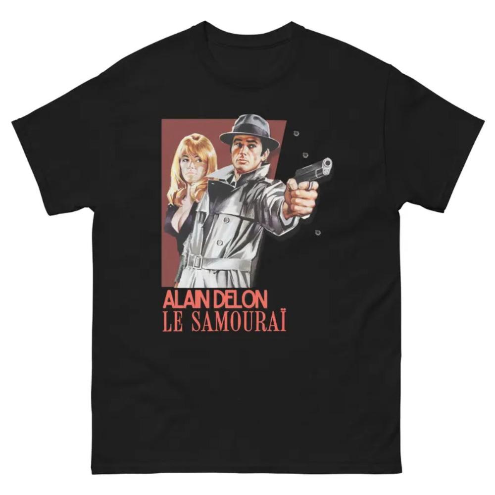 Vintage French Noir Le Samouraï Graphic T Shirt Women Unisex Cotton Tee Summer Spring Vintage Harajuku Oversize Streetwear