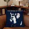 The SSisters Of MMercy Band Pillow Case Fashion Square Pillowcase Bedroom Sofa Room Ins Decoration Leisure
