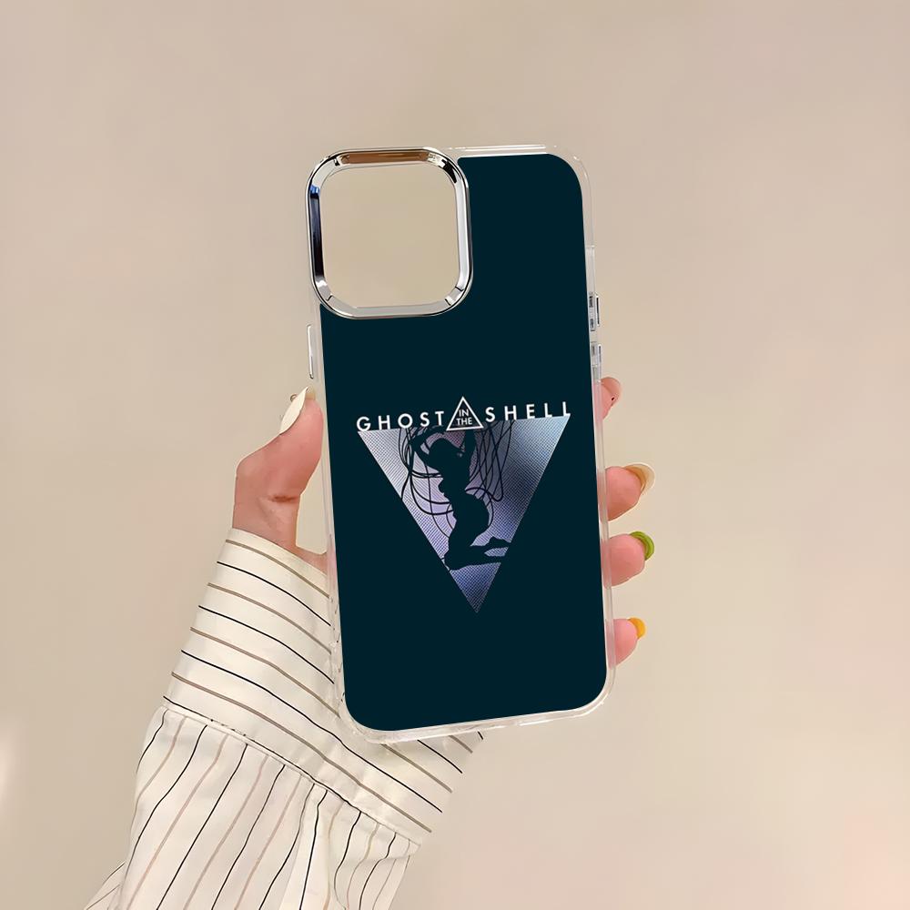 Чехол для телефона G-Ghost In The Shell для iPhone 17 Air 16 15 14 13 12 11 Pro Pro Max Plus Прозрачный Мягкий Чехол