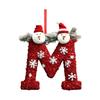 2D 26 Letter  Christmas Ornaments Acrylic Flat Christmas Tree Home Decorations Ornaments