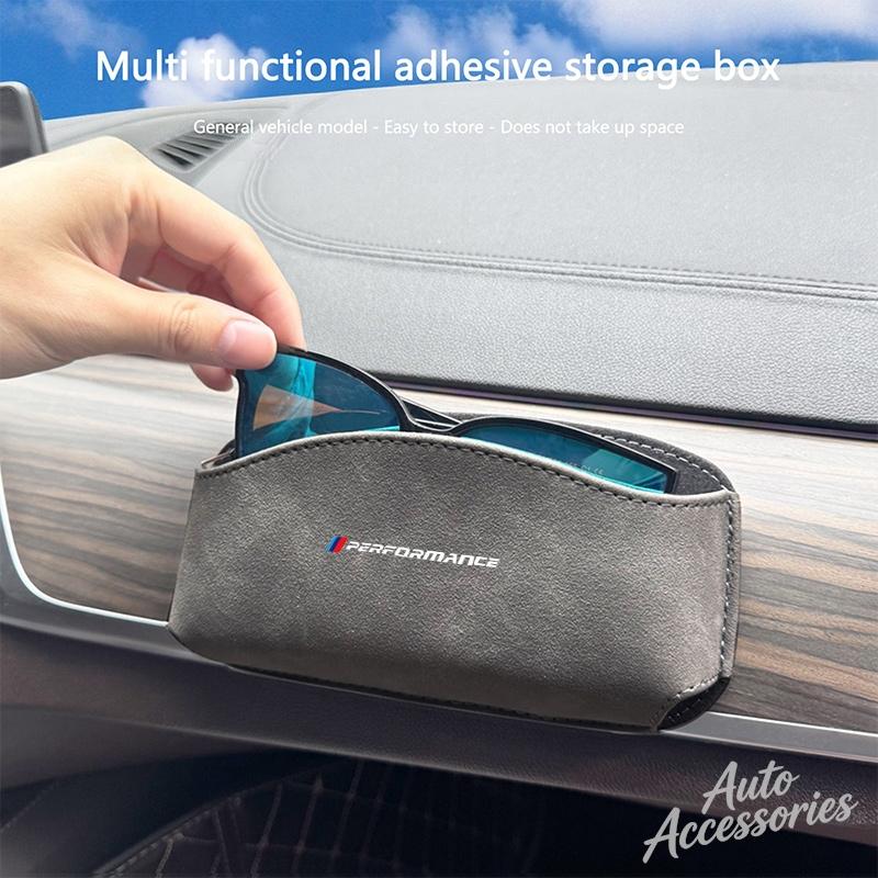 BBKE3 Car Eyeglasses Organizer Box MultiFunctional Storage Accessories For BMW Performance E46 E60 E90 E39 E87 E36 X1 X3 X5 X7 sticker