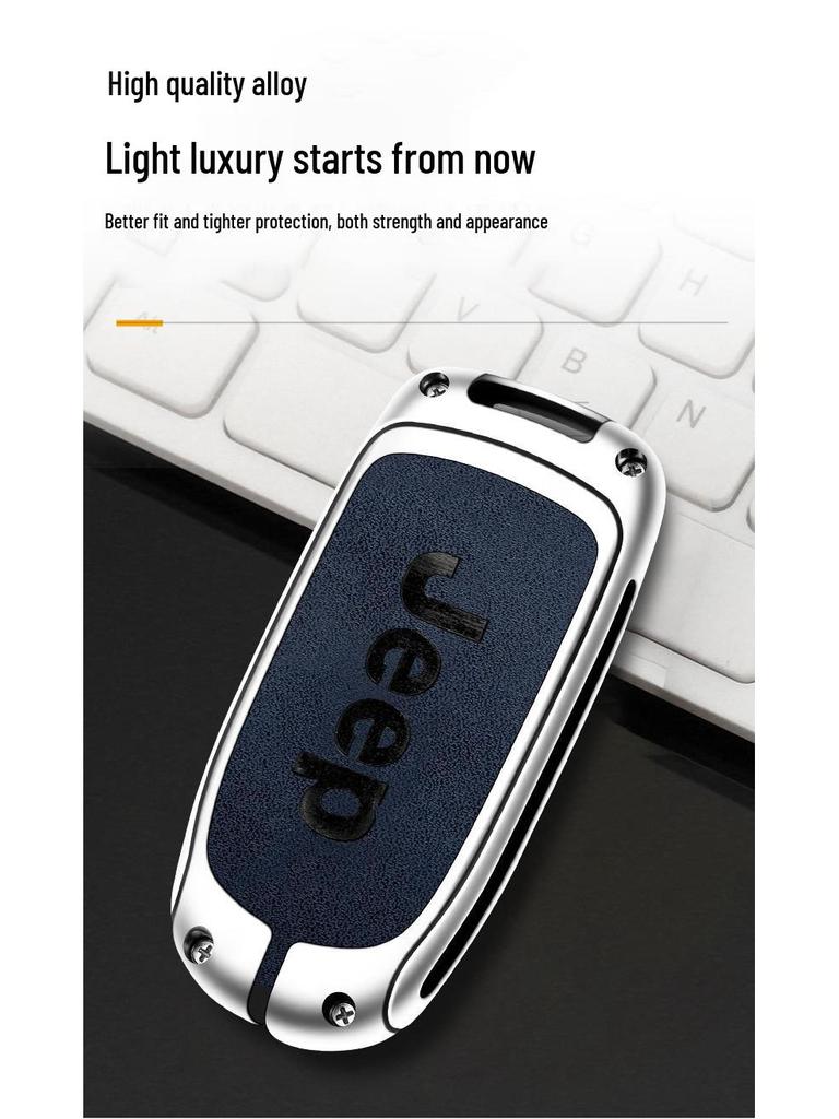 Key Case for Jeep Cherokee, Compass, Grand Cherokee, Renegade, Grand Commander