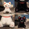 Cute Dark Pirate Cat Plush Toy Cozy Stuffed Animal Pillow For Relaxation And Sleep