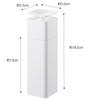 Yamazaki X X Tower and Alcohol Easy To Product Number 5213 One-Hand Dispenser, White, Approx. W5.5 D5.5 H18.5cm, Design, Detergent, Lotion,
