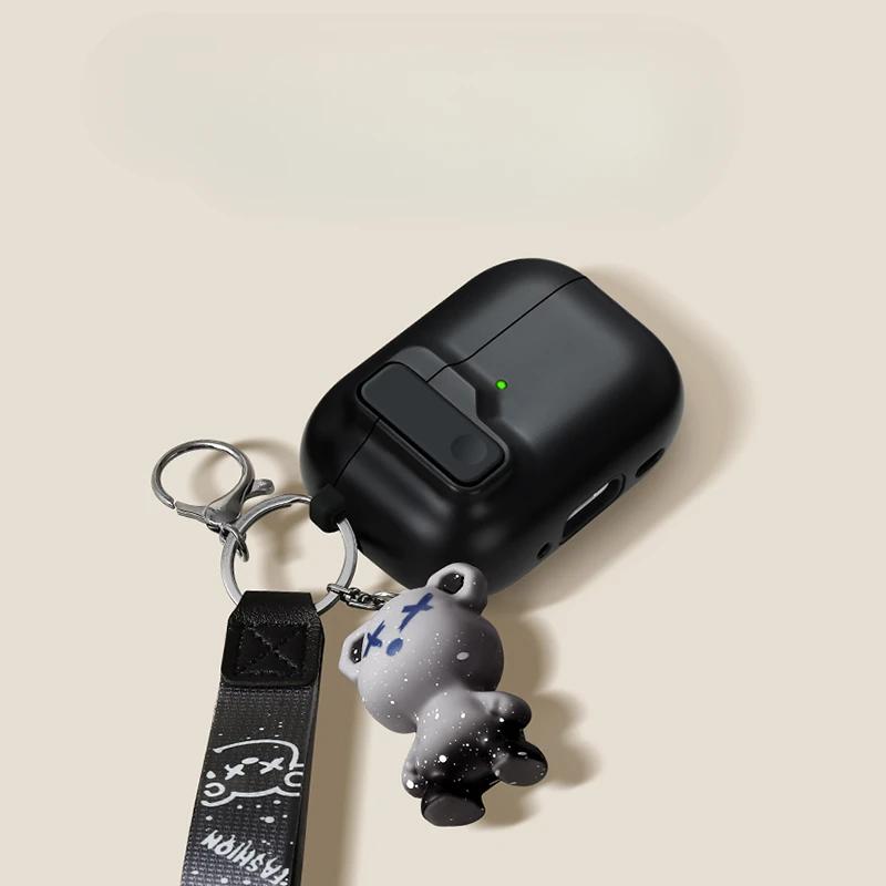 Для Airpods 4 наушники противоударный чехол автоматический переключатель безопасный замок защитный силиконовый чехол для Apple Airpods4 аксессуары