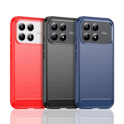 Для чехла Xiaomi Poco F8 Pro Чехол Poco F8 Pro Ударопрочный Противоударный Мягкий Силиконовый Чехол из Углеродного Волокна Задняя Крышка Для Чехла Poco F8 Pro