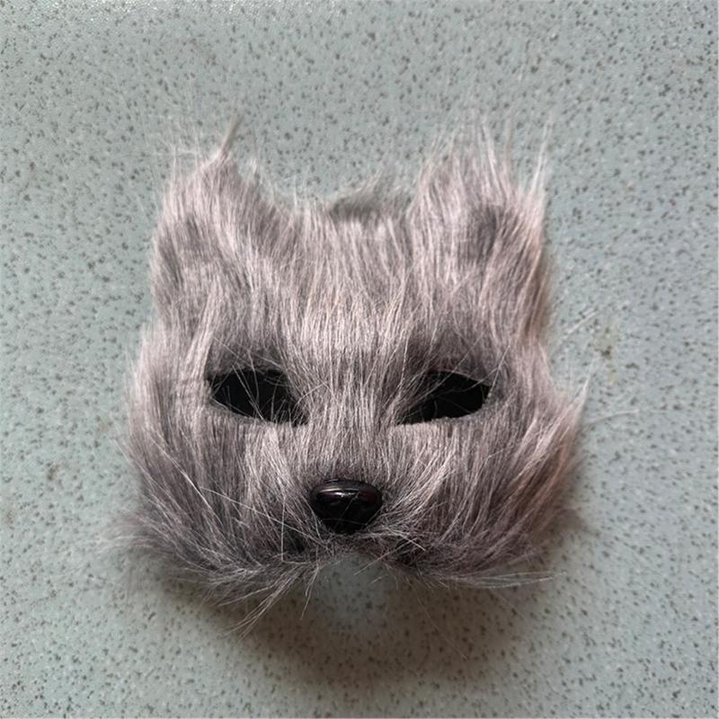Костюмы Кошек Косплей Маска для Лица Кошки Перчатки Лапы Кошки Набор Хвост Кошки Хэллоуин Животное Карнавальный Костюм Комплект Аксессуаров