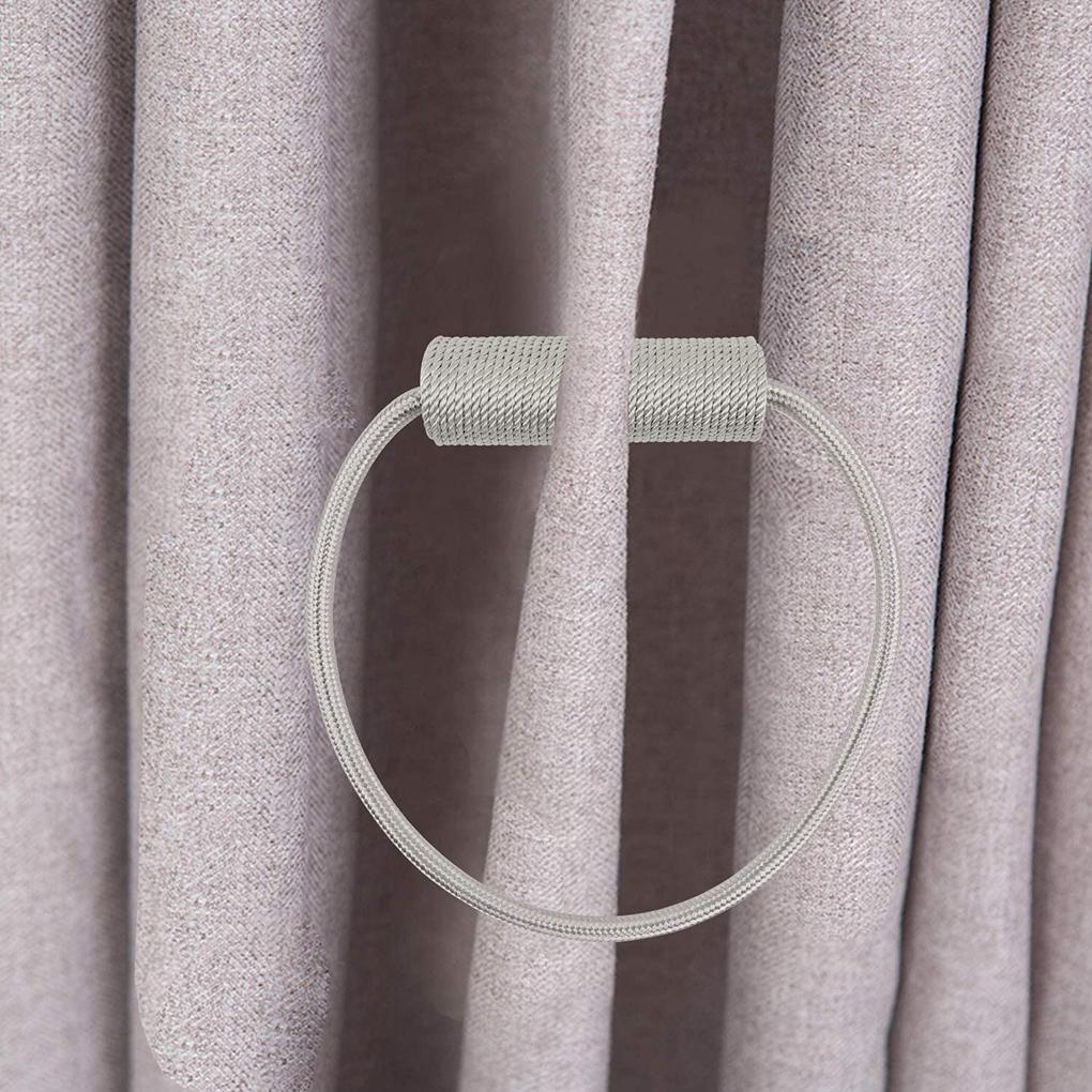 Пряжка для штор ручной работы, овальная форма, полиэстер, подхват для штор для гостиной