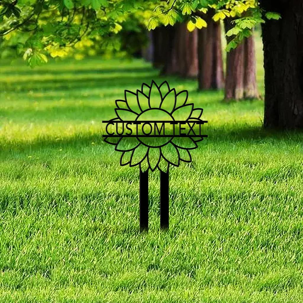Metal Memorial Garden Stake, Personalized Name Gift, Remembrance Plaque for Mother, Sympathy Decor