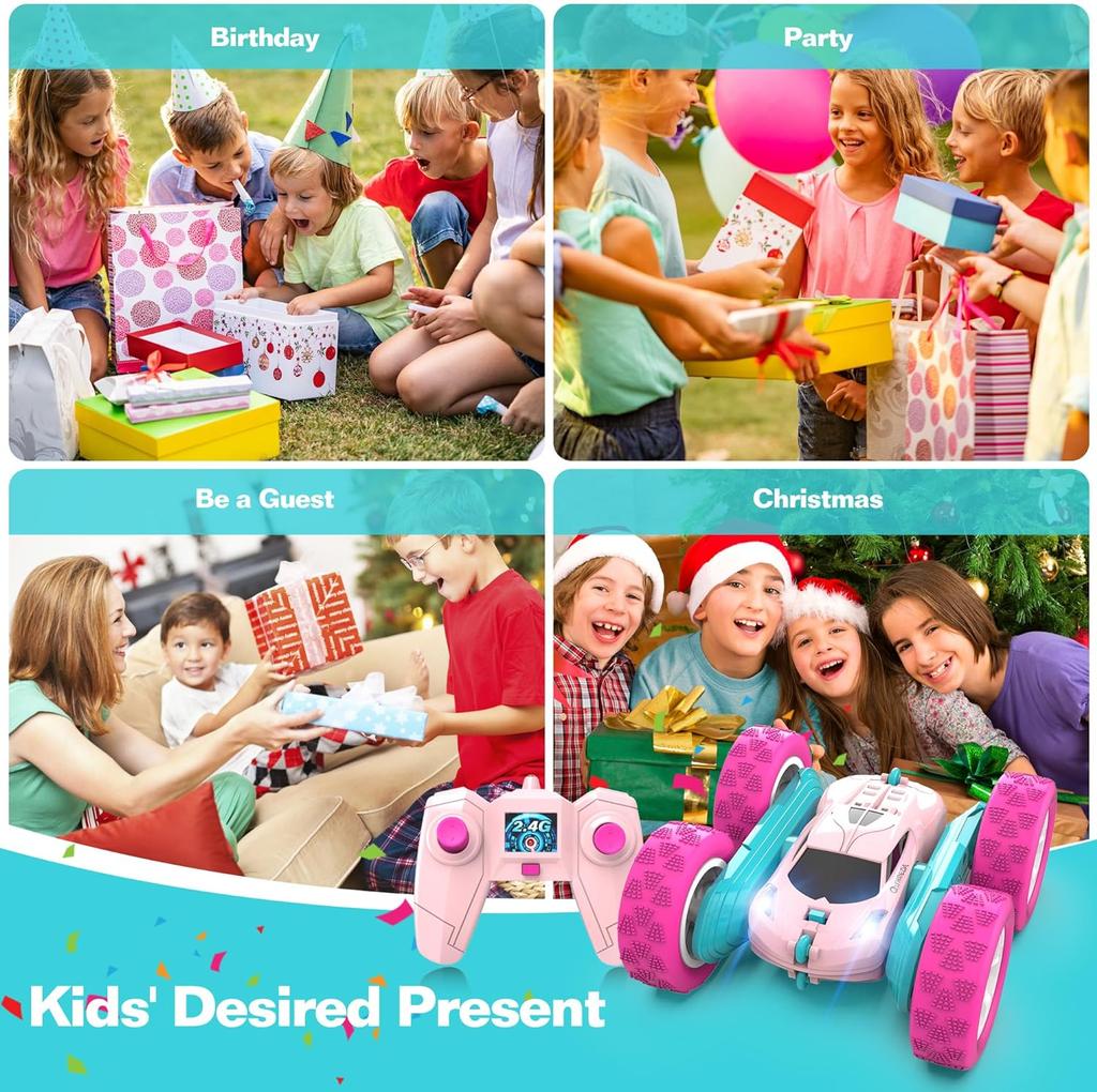 Автомобиль с дистанционным управлением, Радиоуправляемая машинка-игрушка для мальчиков 6-12 лет, Внедорожная радиоуправляемая трюковая машина 4WD, вращающаяся на 360° машина с дистанционным управлением