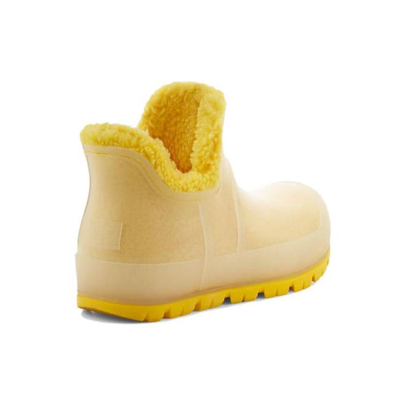 UGG Кожаные короткие сапоги с круглым носком, женские сапоги, желтые 1132070-CAN