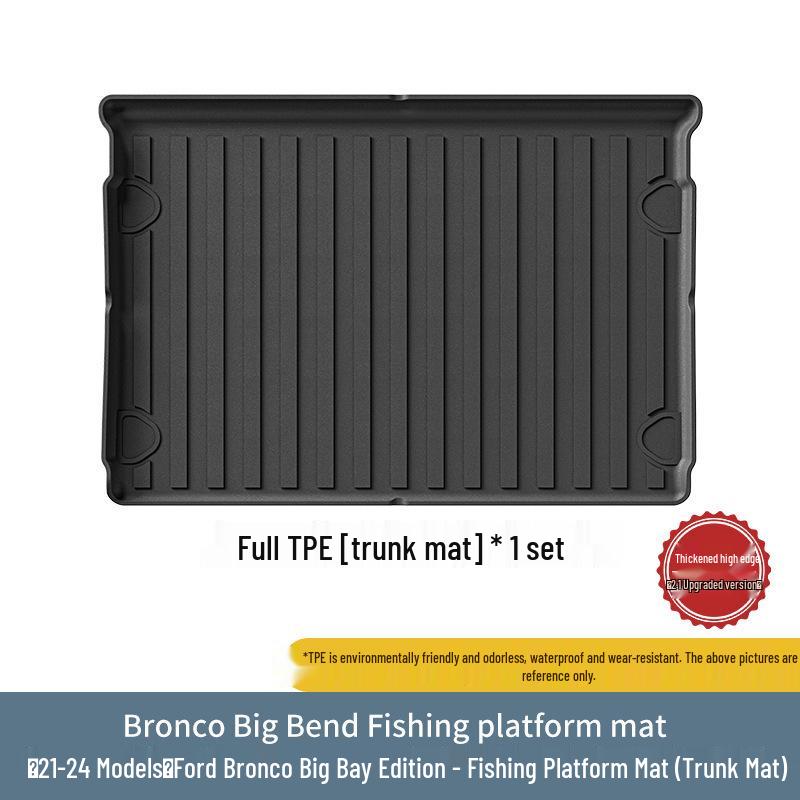 Ford Series Eco-Friendly TPE Trunk Mats: Ideal for Trunk, Rear Bed, and Backrest.