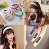Korean Hair Band Solid Color Sweet Sponge Headband Thickening and Heightening Headband Fashion Hairband Hair Accessories